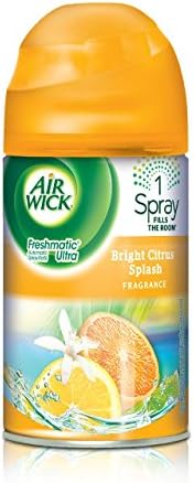 Air Wick Freshmatic Automatic Spray Air Freshener, Bright Citrus Splash, 4 Refills, 6.17 Ounce