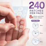 KEYCONCEPTS Salicylic Pimple Patches (240 Pack), Salicylic Acid Acne Patches with Tea Tree Oil - Zit Patch and Pimple Stickers for Face for Skin Care - Salicylic Acid Acne Dots