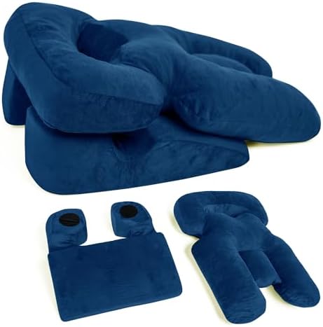 Zomaple Face Down Pillow for Sleeping & Recovery After BBL, Vitrectomy, Retinal & Eye Surgery - Patented Facedown Pillow with Gel Pack is Prone Home Massage Bed Equipment - Ideal for Stomach Sleepers