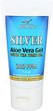 Natural Path Silver Wings Silver 200ppm Aloe Vera Gel w/Tea Tree Oil 1.5 oz. Skin Healing & Nourishing