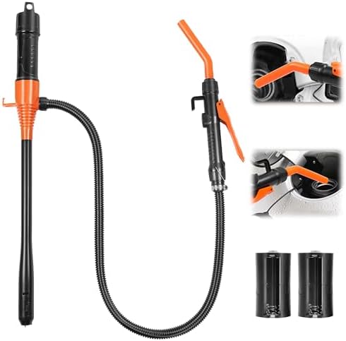 Portable Power Battery Pump, Battery Powered Siphon Fuel Transfer Pump, Universal Fit for Gasoline, Car, Portable Fuel Transfer Pump