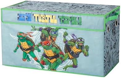 Idea Nuova Teenage Mutant Ninja Turtles Collapsible Storage Trunk, Durable with Soft Lid, 28.5"x14.5"x16"