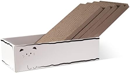 Cat Scratcher, 17.3"L x 7.9"W x 4.7"H, Reversible Design for Double Service Life