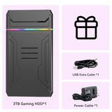 Ipalet Retro Game Console HDD, 3T Retro Drive with 10107 Plug and Play Video Games, Launchbox Game System, 32 Emulator Console, Windows 8.1/10/11, USB 3.0 Up to 6G/s