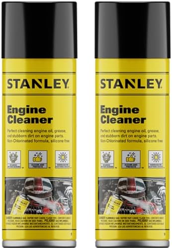 STANLEY Engine Cleaner Spray - 2x12 Fl. oz., Automotive Degreaser Spray,Use for Tight Spaces, Non-corrosive - 2 Pack