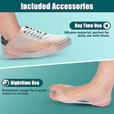 Kutain Upgraded Bunion Corrector for Women & Men, Orthopedic Bunions Correction with Non-Slip Big Toe Separators, Adjustable Bunion Splint Suitable for Left/Right Feet Bunion Relief (1PCS)