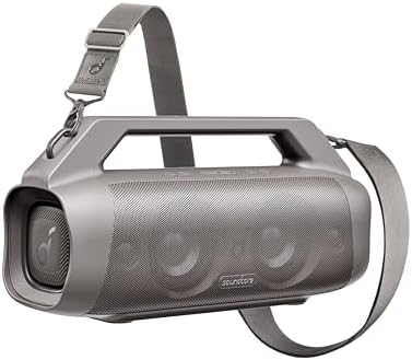 Soundcore Motion Boom Plus Outdoor Speaker with 80W Booming Sound, 20H Playtime, IP67 Waterproof and Dustproof, Type-C, Custom EQ, Bluetooth 5.3, Portable Bluetooth Speaker (Renewed)