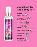 b.tan Dark Self Tan & Face Mist Kit | b.tan + Glow Bundle - Self Tanning Mousse with You Glow Girl Gradual Face + Body Mist w Self Tanning Mitt Applicator, 1 Hour Sunless Tanner, Fast, 6.7 Fl Oz