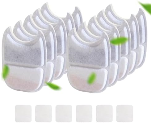 10 Pack Filter Replacement Cat Water Fountain for FEELNEEDY 4L Wilreless Cat Water Fountain (YPD-C004P, YPD-C004S)