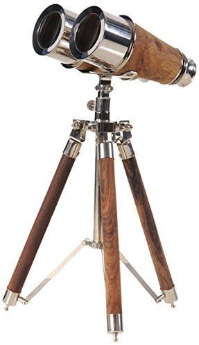 Handmade Old Modern Handicrafts Chrome Binocular on Stand Collectible by Nauticalmart Marine Nautical Standing Decorative Binocular Vintage Maritime Gifts