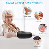 COMFIER Hand Massager with Heat and Compression, Cordless Hand Massager with Intelligent APP Control for Arthritis & Carpal Tunnel,Pain Relief, Mother's Day Gifts for Moms, Dads, Women and Man (Black)