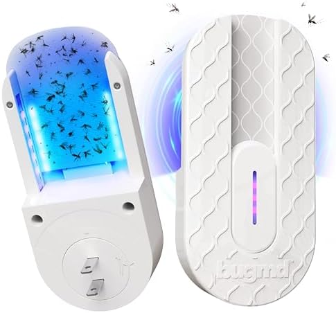 BugMD Fly Trap Indoor, Gnat Traps for House Indoor, Fruit Fly Trap, Gnat Killer Indoor, Plug in Bug Catcher, Indoor Fly Trap, Insect Traps Indoor, Fly Traps Indoor for Safer Home, Fruit Fly Killer