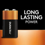 Duracell Coppertop 9V Battery, 4 Count Pack, 9-Volt Battery with Long-lasting Power, All-Purpose Alkaline 9V Battery for Household and Office Devices