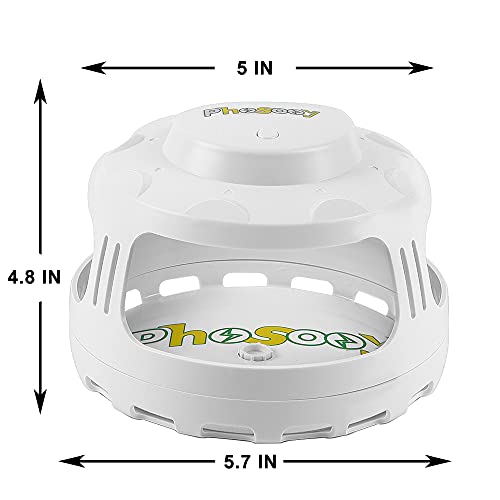 Phosooy Mosquito Trap, 4-in-1 Electric Pest Trap with 5 Sticky Board Refills, Night Light Dome Flea Trap Killer Works on Fleas, Moths, Mosquitoes for Indoor Use, Children Pets Safe