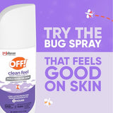 OFF! Clean Feel Insect Repellent Spritz with 20% Picaridin, Bug Spray with Long Lasting Protection from Mosquitoes, Feels Good on Skin, 6 oz
