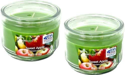 Mainstays 11.5oz Scented Candle 2-Pack (Sweet Apple)
