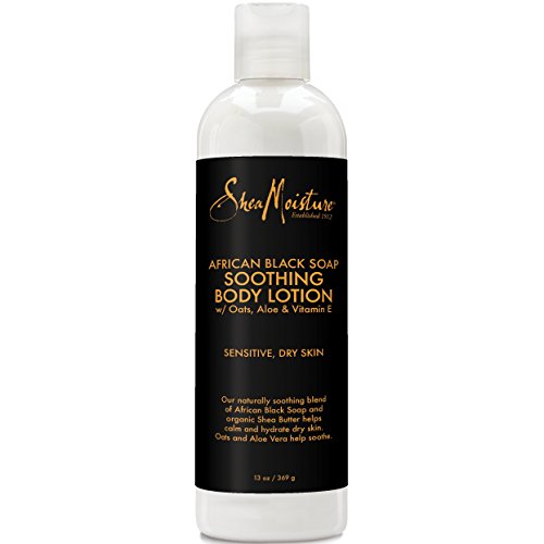 Sheamoisture Soothing Body Lotion for Troubled Skin African Black Soap Lotion with Shea Butter 13 oz