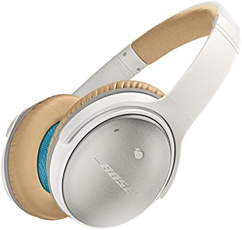 Bose QuietComfort 25 Acoustic Noise Cancelling Headphones for Apple devices, White(wired, 3.5mm) (Renewed)