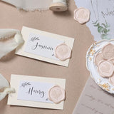 UNIQOOO Wax Seal Stickers - Eucalyptus Wedding Invitation Envelope Seal Stickers, 50 Pcs Self- Adhesive Champagne Stickers, Perfect for Invitation, Christmas, Gift Wrapping, Party