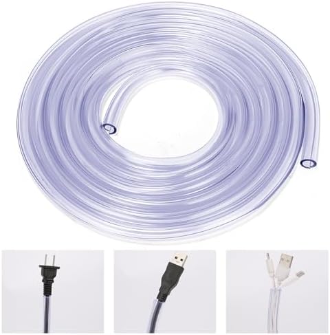 Dog and Cat Cord Protector from Pets No-Chew Solution, Pet Wire Flexible Cable Sleeve 10ft/2mm Thick, 1/2in Diameter Wire Protector Tubing for Cord, Cable Cover for USB Charger,Odorless,2Pack