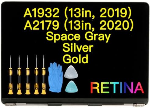 (Silver) for MacBook Air A1932 (13in, 2019) A2179 (13in, 2020) EMC (3184) (3302) Retina Full CFCC Display Assembly LED LCD Screen Replacement A+++