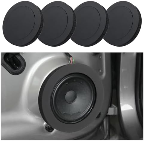 4PCS Speaker Foam Enhancer,6.5" Speaker Foam Rings for Enhancing Stereo Sound in Car Speakers,Universal Self-Adhesive Speaker Gasket Car Accessories for Car,Truck,SUV
