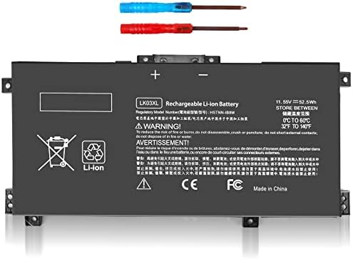 LK03XL L09281-855 Battery for HP Envy X360 15M-CN0XXX 15M-BP1XX 15M-CN0012DX 15M-CP0XXX 15-cr0xxx 15-cn0011dx 15M-BQ021DX 15M-BP112DX 17M-AE0XX 17-AE1XX 17M-CE0013DX 17M-AE111DX