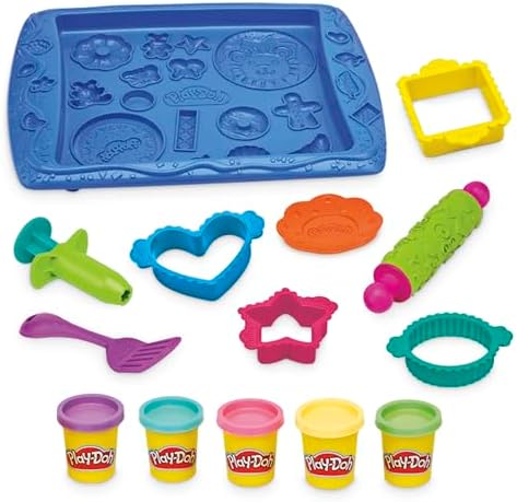 Play-Doh Kitchen Creations Cookie Creations Playset, Kids Arts & Crafts Set, Preschool Play Food Toys, Easter Gifts for Girls & Boys, Ages 3+ (Amazon Exclusive)