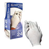 CARA Moisturizing Eczema Cotton Gloves, Small, 24 Pair