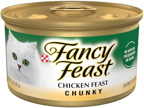 Purina Fancy Feast Chunky Chicken Feast Wet Cat Food - (Pack of 24) 3 oz. Cans