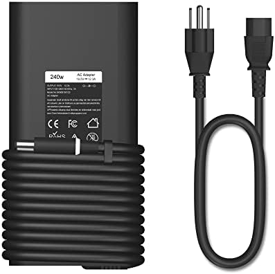 New Slim Style 240W 180W AC Adapter Charger for Dell Precision 7710 7730 7520 Dell Alienware Laptop Charger Power Supply Cord