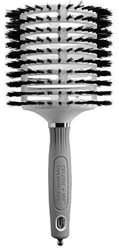 Olivia Garden Ceramic and Ion Turbo Vent 100% Boar Bristle Round Hair Brush