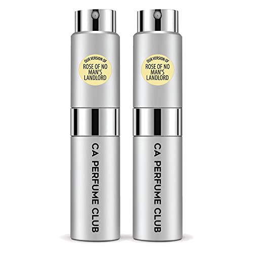 CA Perfume Club Impression of Byrd Rose Of No Man's Landlord For Women & Men Replica Version Fragrance Dupes Concentrated Long Lasting Eau de Parfum Spray Refillable Atomizer Bottle 0.27 Fl Oz-X2