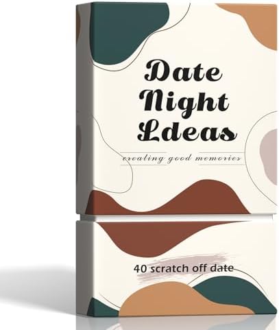 40 Scratch Off Date Night Ideas Cards, Romantic & Adventurous Engagement Couples Games Gifts, Anniversary Newlywed Wedding & Valentines Day Gifts for Him, Her, Boyfriend, Girlfriend, Husband or Wife