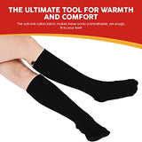 2024 Upgraded 4000mAh Rechargeable Heated Socks for Men Women - Washable Electric Thermal Warming Socks for Hunting Winter Skiing Outdoors - Battery Included