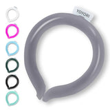 Neck Cooling Tube,Neck Cooling Wraps,Reusable Ice Neck Ring Wearable Body Cooling Products for Summer Heat (Gray)
