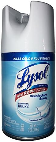 Lysol Disinfectant Spray, Crisp Linen, 7 Ounce (Pack of 12)