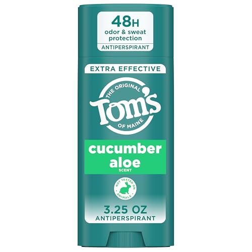 Tom’s of Maine Cucumber Aloe Antiperspirant, For Women and Men, 3.25 oz