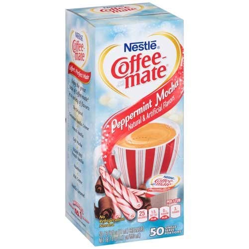 Coffee Mate Peppermint Mocha Liquid Coffee Creamer, 18.7 Fluid Ounce -- 4 per case.