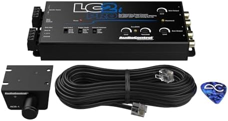 AudioControl LC2i PRO 2-Channel Line Output Converter with Wireless Qi Universal Phone Charger Kit. Impedance Matching, AccuBASS, GTO, Audio Signal Sense, 12V Turn-On and ACR-1 Dash Remote Sub Control
