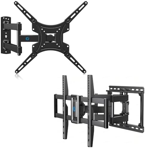 Pipishell Full Motion TV Wall Mount Bracket for Most 26-55 Inch TVs & Full Motion TV Wall Mount for 37-75 inch Flat/Curved TVs