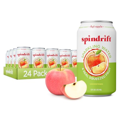 Spindrift Fuji Apple Can 12 Ounce (Pack of 24)