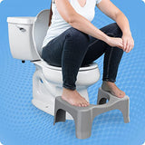 Squatty Potty The Original Bathroom Toilet Stool, Curve Lightweight with Sleek and Modern Design, Gray, 7"