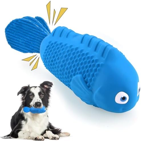 WinTour Dog Chew Toys for Aggressive Chewers, Squeaky Dog Toys, Almost Indestructible Dog Toys for Aggressive Chewers, Durable Tough Dog Toys for Medium Large Breed Dogs with Bacon Flavor