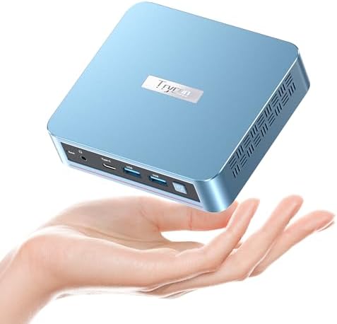 WI-6 Pro Mini PC, Intel 12th Gen N95 Mini Computer,16GB DDR4 RAM 512GB SSD,Triple 4K Display/2*USB3.0/WiFi/Bluetooth/Full Function Type-C/LAN/Support 32GB RAM and 2TB SSD Extensions