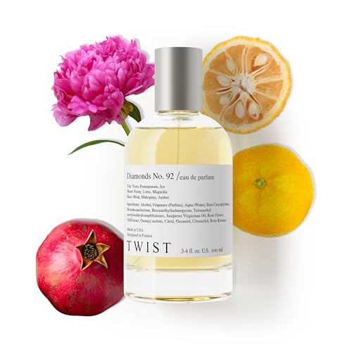 Twist Diamonds No. 92 - Eau De Parfum Inspired by Ver. Bright Crystal EDP, Long-Lasting Perfume For Women, Paraben Free, Vegan, Clean Ingredients, Fragrance - Spray 100 ml | 3.4 fl. oz.