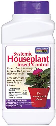 Bonide Systemic Houseplant Insect Control, 8 oz Ready-to-Use Granules for Indoors and Outdoors, Protects Plants from Insects