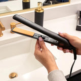 CHI Original Ceramic Flat Iron, Flat Iron For A Smooth Finish, Ceramic Floating Plates, Quick Heat Up, Analog On/Off Switch, 1" Iron Black