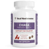 Chaga Pet Support Mushroom Supplement (120ct) Cat & Dog Vitamins for Immune Defense & Digestion Support - Vet Approved Mushroom Dog Vitamins and Supplements, Grain-Free, Gluten-Free