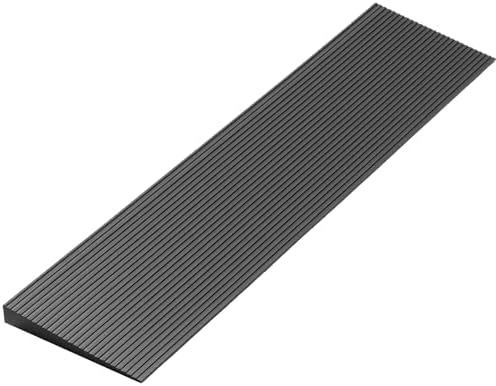 0.8 Rise Ordorless Threshold Ramp Doorway Curb Ramp｜ 3000LBS Capacity Mobility Door Ramps for Home Steps｜Anti-Slip Wheel Chair Ramp for Bike, Scooter, Bathroom，Sweeper（0.8'Rise）
